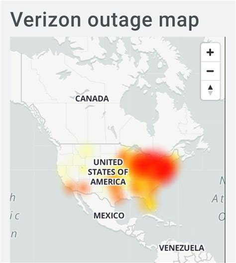 verizon phone outage map